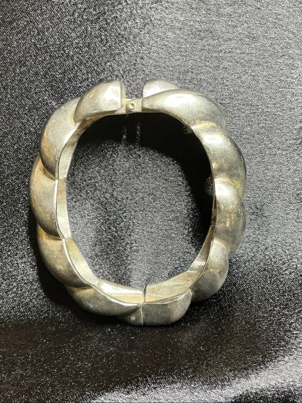 Classic Twisted Metal Cuff Bracelet - Silver